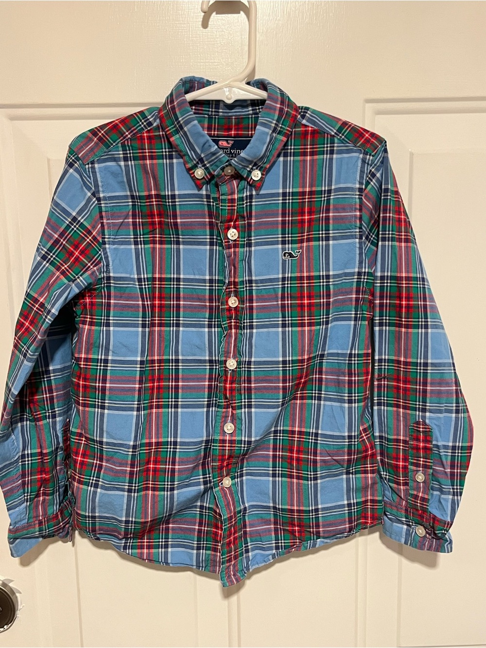 Vineyard Vines Whale Shirt - Plaid Button Down - Toddler Size 5
